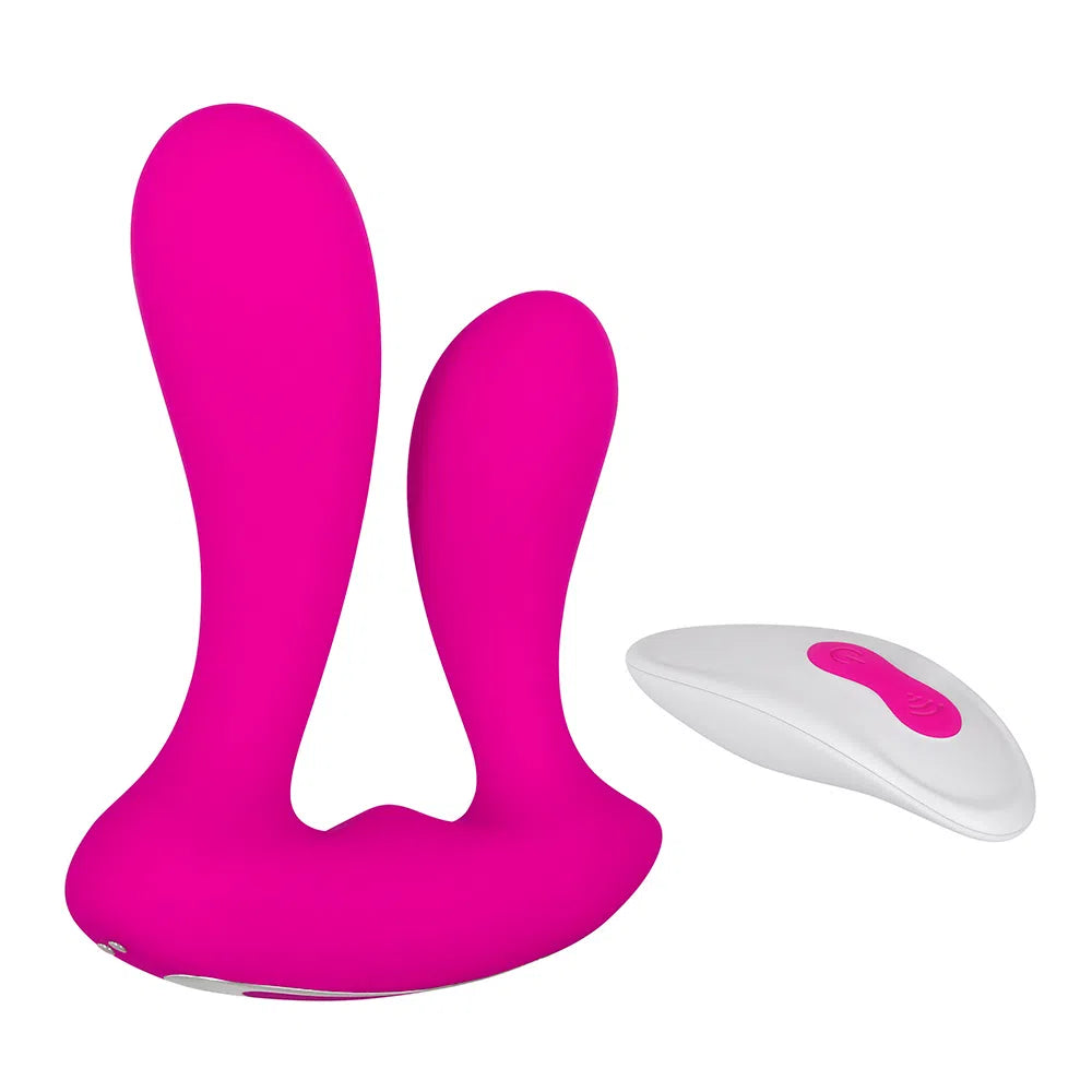 Vibrador Dual Recargable Fucsia