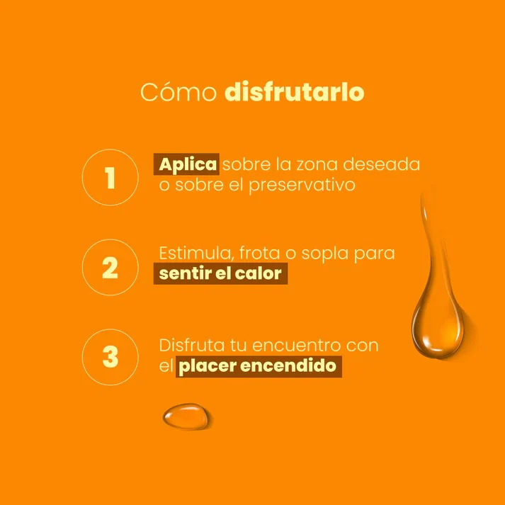 Lubricante caliente Passion Fruit (maracuyá) sen íntimo 30ml