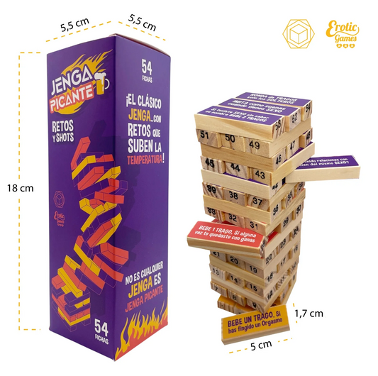 Juego jenga picante