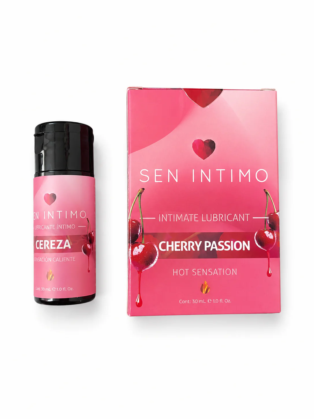 Lubricante caliente cereza 30ml sen íntimo