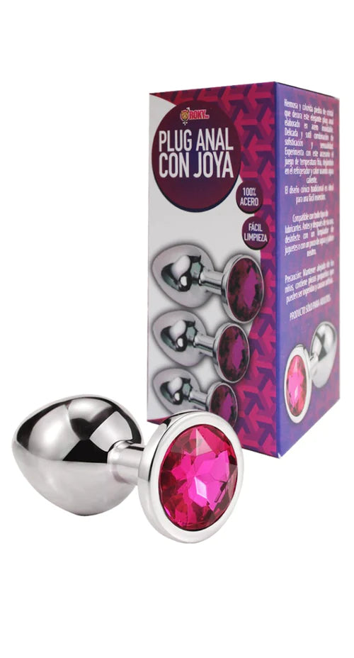 Plug anal con joya talla S